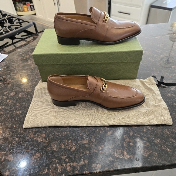 Gucci Men's Brown Leather Loafers - Picture 3 of 6